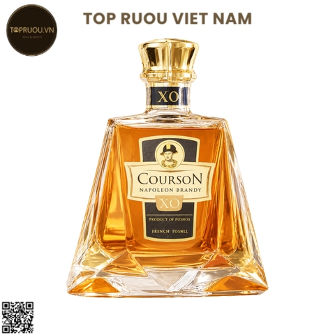 Brandy XO Napoleon Courson - 700ml - 40% - Pháp (Không Hộp - Không Ly)