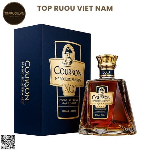 Brandy XO Napoleon Courson (Kèm Túi Giấy Hãng) - 700ml - 40% - Pháp