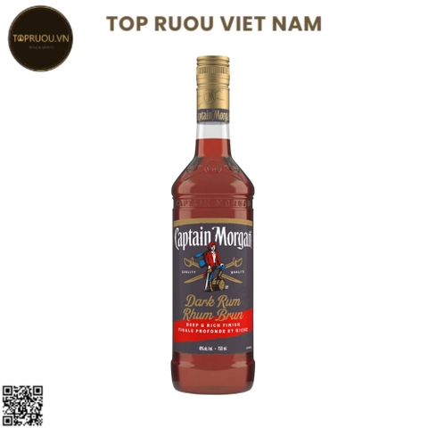 Rum Captain Morgan Dark - 40% - 700ml - Jamaica