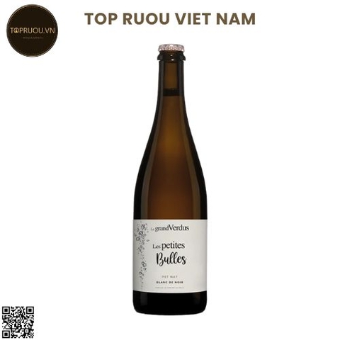 Vang Nổ Les Petites Bulles Pet’ Nat, Blanc De Noirs (Natural Sparkling) - Pháp - Cabernet Franc, Merlot & Sauvignon-Blanc - 12% - 750ml