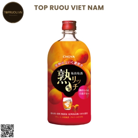 Rượu mơ  Choya Jyuku Rich Umeshu 720ml - 14% - Nhật Bản