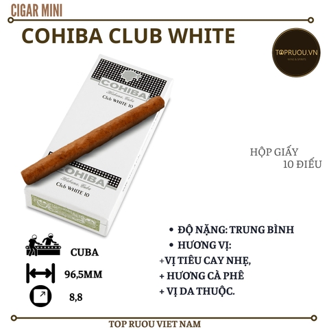 Xì Gà Cohiba Club White - 10 Điếu - Cuba