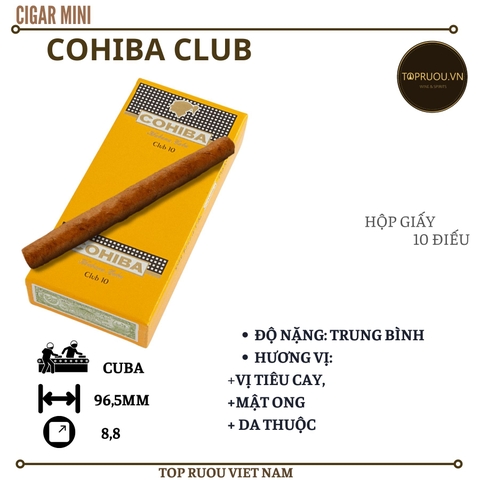 Xì Gà Cohiba Club - 10 Điếu - Cuba