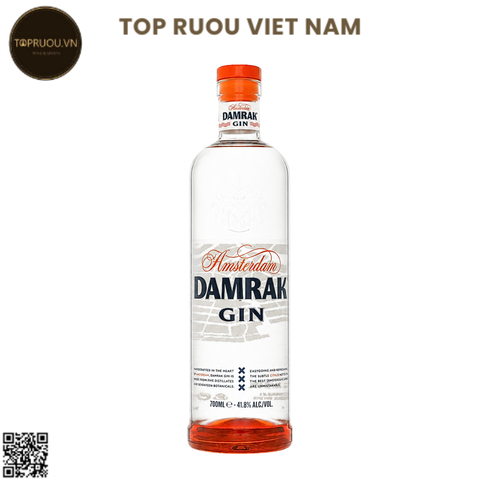 Gin Damrak Amsterdam - 700ml - 41.8% - Hà Lan