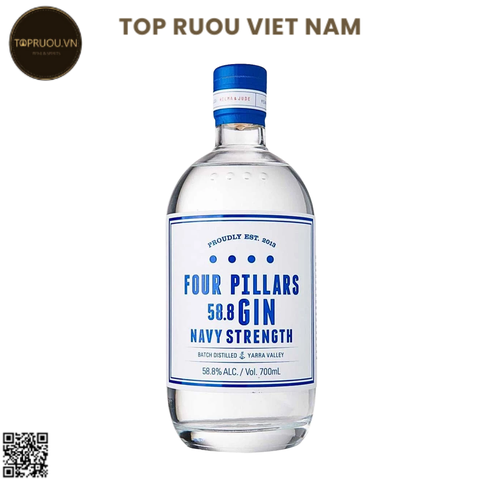 Gin Four Pillars Navy Strength - 700ml - 58.8% - Úc