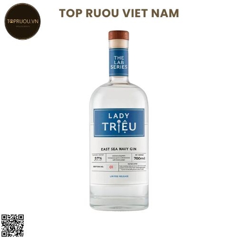 Gin Lady Trieu - East Sea Navy - 700ml - 57% - Việt Nam