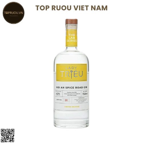 Gin Lady Trieu - Hoi An Spice Road - 700ml - 43% - Việt Nam