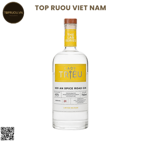 Gin Lady Trieu - Hoi An Spice Road - 700ml - 43% - Việt Nam