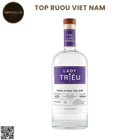 Gin Lady Trieu - Sapa Citrus Tea - 700ml - 43% - Việt Nam