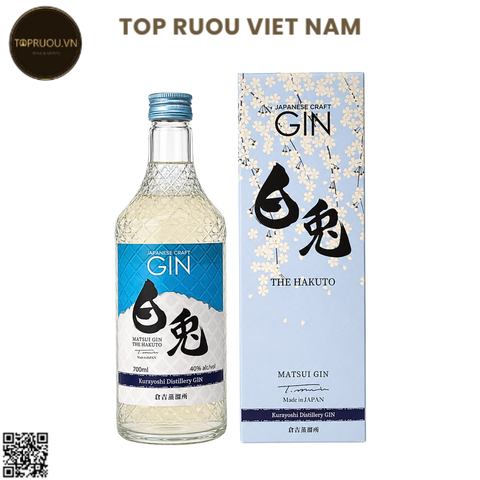 Gin Matsui The Hakuto - 700ml - 40% - Nhật Bản