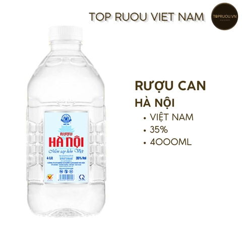 Rượu Hà Nội Can 4000ml - 35% - Việt Nam