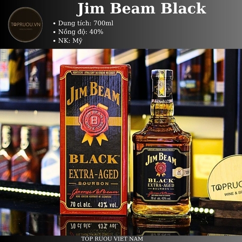 Hộp Giấy Jim Bean Black