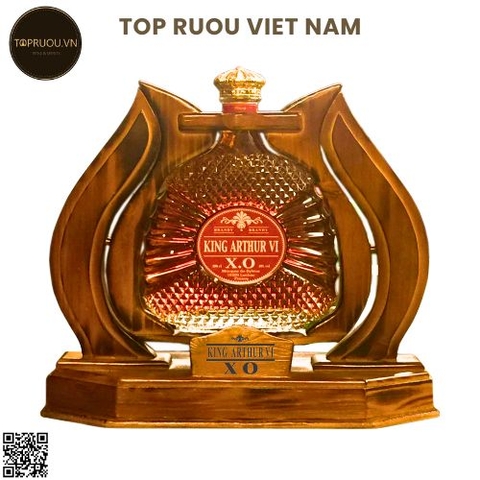 Kệ Gỗ Brandy XO King Arthur VI - 3000ml - 40% - Pháp