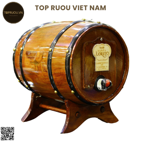 Kệ Gỗ Vang Trống Santa Loreto   3000ml - 13% - Chile