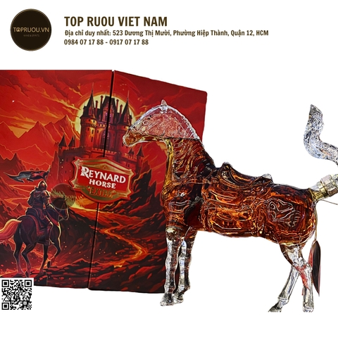 Ngựa Thủy Tinh Brandy XO - 1100ml - 40% - Pháp