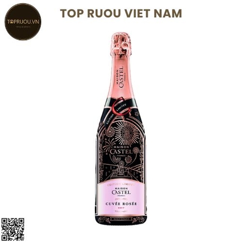 Vang Nổ Hồng Maison Castel Cuvee Blanche Sparkling Rose Brut (Limited Edition) - Pháp - Pinot Noir - 12% - 750ml