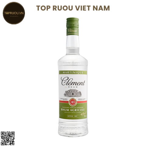 Rum Clement Rhum Blanc Agricole - 700ml - 40% - Pháp