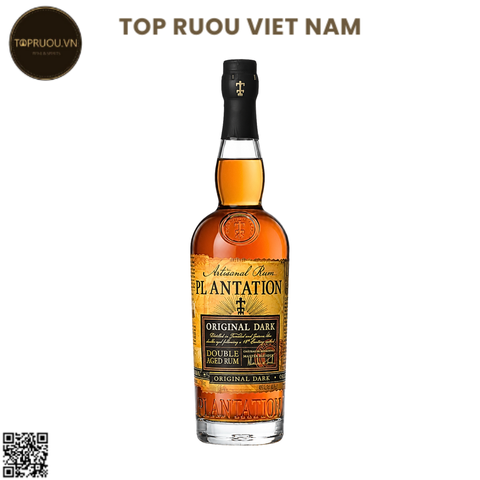 Rum Plantation Original Dark Artisanal - 700ml - 40% - Jamaica và Barbados