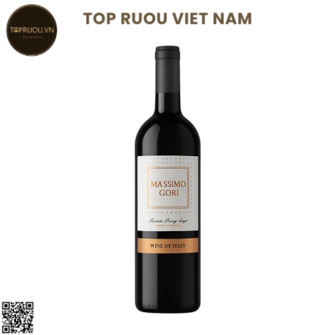 Rượu Vang Đỏ Massimo Gori Puglia Rosso - Ý - Negroamaro, Sangiovese - 14% - 750ml