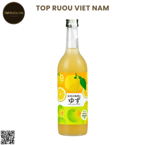 Rượu Mơ Nakano Yuzu Umeshu (Chanh) 720ml - 12% - Nhật Bản