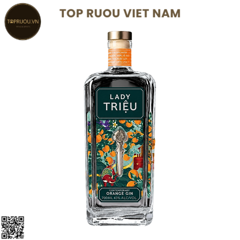 Gin Lady Trieu - Contemporary Orange - 700ml - 43% - Việt Nam