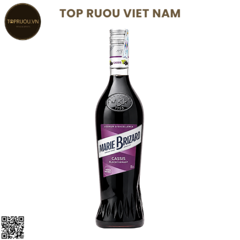 Liqueurs Marie Brizard Cassis (Lý chua đen) - 700ml - 15% - Pháp