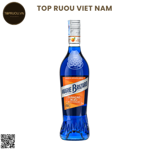 Liqueurs Marie Brizard Blue Curaçao (Can Xanh) - 700ml - 23% - Pháp