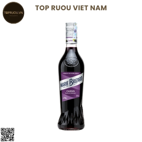 Liqueurs Marie Brizard Cassis/Blackcurrant (Lý chua đen) - 1000ml - 15% - Pháp