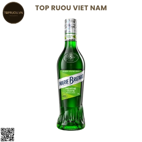 LIQUEURS MARIE BRIZARD Green Mint/ Menthe Verte - Pháp - 20% - 700ml