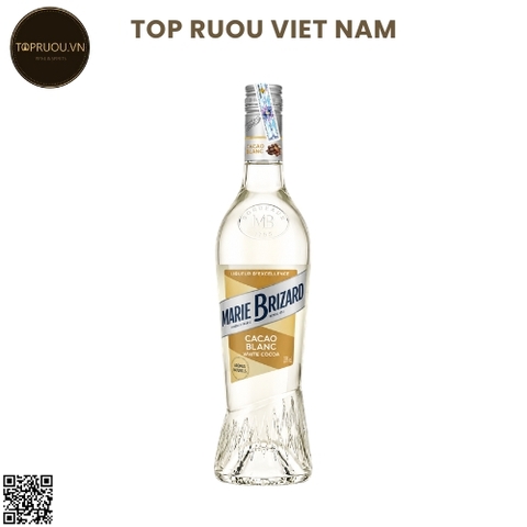Liqueurs Marie Brizard White Cocoa/Cacao Blanc (Cacao trắng) - 700ml - 20% - Pháp