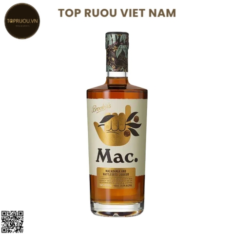 Liqueur Brookie's Mac Macadamia and Wattleseed - 700ml - 23% - Úc