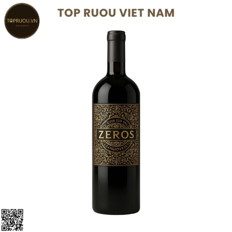 Rượu Vang Đỏ Zeros Sangiovese - Ý - Sangiovese - 14.5% - 750ml