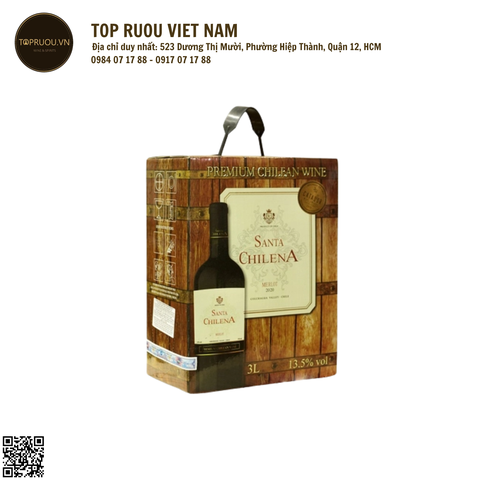 Vang Đỏ Túi Santa Chilena - 3000ml - 14% - Chile
