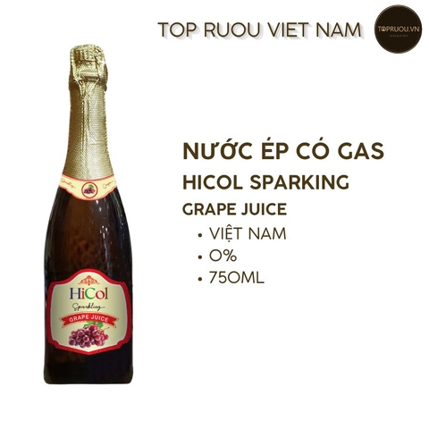 Nước Ép Không Cồn có Gas Hicol Nho 750ml -  0%