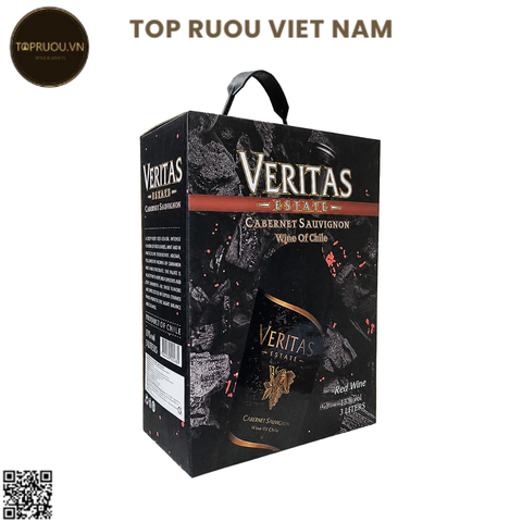 Rượu Vang Túi Veritas Estate - Chile - Cabernet Sauvignon - 13% - 3000ml