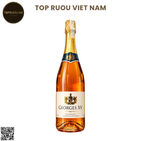 Vang Nổ Georges XV Sparkling Brut Rose - 750ml - 11%- Blend - Pháp (Ngọt)