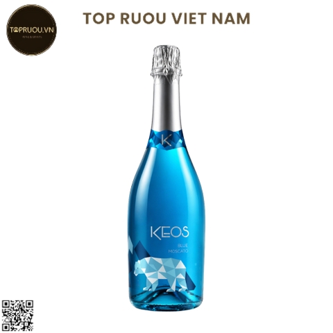Vang Nổ Sparkling Keos Blue - Tây Ban Nha - Moscato - 5.5% - 750ml