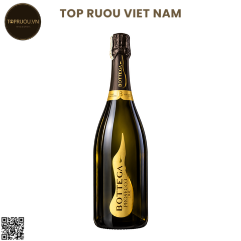 Vang Nổ Bottega, Il Vino Dei Poeti Brut, Spumante Bianco, Prosecco DOC - 750ml -11% - Glera - Ý
