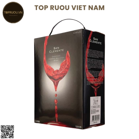Vang Túi Đỏ San Clemenere Cabernet Syrah - 3000ml - 13,5% - Chile