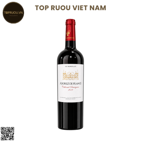 Vang Đỏ Adorez De France - Pháp - Cabernet Sauvignon - 13,5% - 750ml