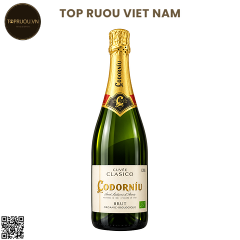 Vang Nổ Codorniu Clasico Sparkling Brut DO Cava - Tây Ban Nha - Blend - 11,5% - 750ml