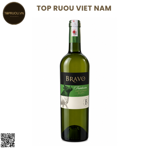 Rượu Vang Trắng Bravo - Chile - Sauvignon Blanc - 13% - 750ml