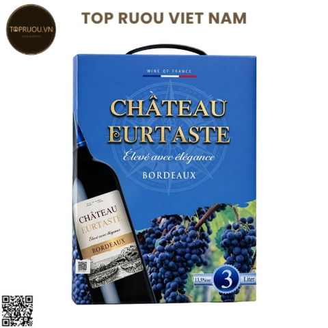 Vang Túi Đỏ Chauteau Eurtaste Bordeaux - 3000ml - 13,5% - Pháp