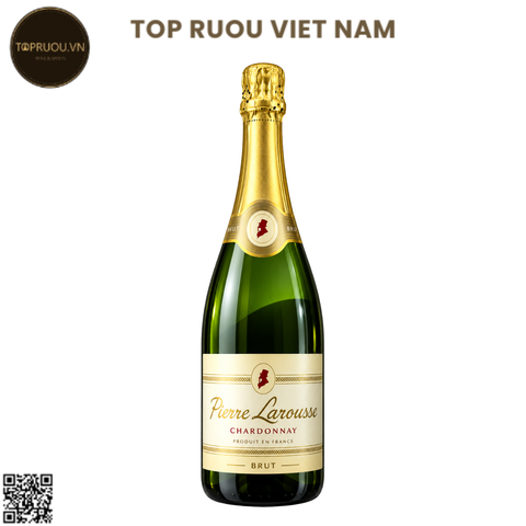 Vang Nổ Pierre Larousse Chardonnay Sparkling Wine - Pháp - Chardonnay - 12,5% - 750ml