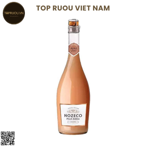 Rượu Vang Nổ Nozeco Peach Bellini - Pháp - Blended - 0% - 750ml