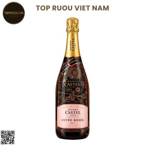 Vang Nổ Hồng Maison Castel Cuvee Blanche Sparkling Rose Brut (Limited Edition) - Pháp - Pinot Noir - 12% - 750ml