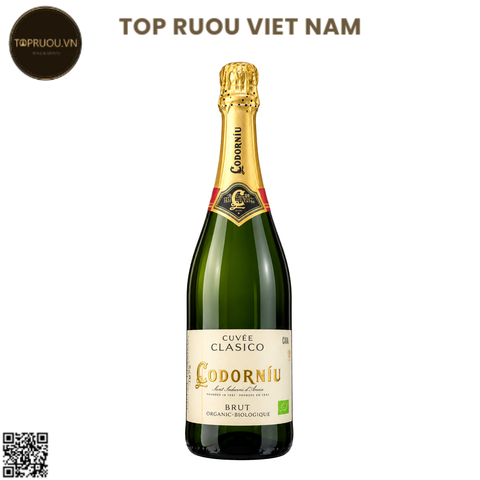 Vang Nổ Codorniu Clasico Sparkling Brut DO Cava - Tây Ban Nha - Blend - 11,5% - 750ml