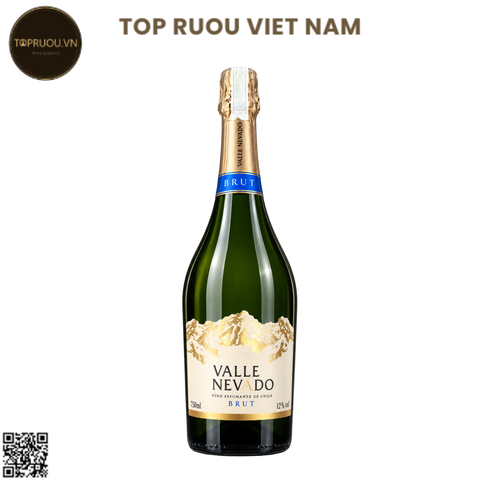 Vang Nổ Valle Nevado Brut Sparkling - Chile - Blended - 12% - 750ml