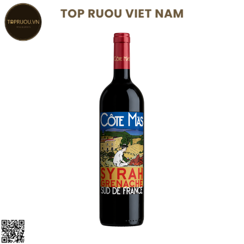 Rượu Vang Đỏ Côté Mas Rouge Du Midi - Pháp - Syrah, Grenache - 13.5% - 750ml