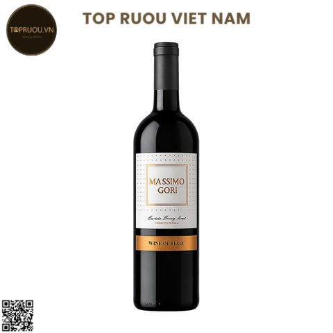 Rượu Vang Đỏ Massimo Gori Puglia Rosso - Ý - Negroamaro, Sangiovese - 14% - 750ml